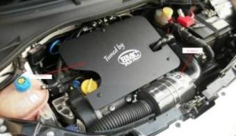 Kit d'admission carbone BMC CDA pour Fiat 500 1,4L 16v 100cv