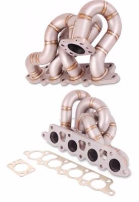 Collecteur inox gros conduits V4 pour turbo Ford Focus RS mk1