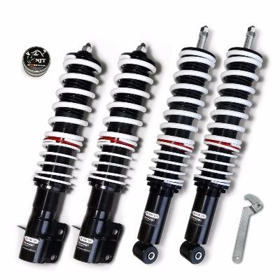 Amortisseurs combin�s filet�s r�glables hauteur + duret� vw golf 1 / jetta 1