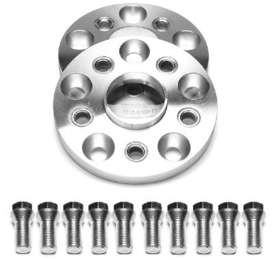 Cales de changement d\'entraxe 15mm 5x112 vers 5x100