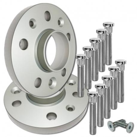Cales �largisseurs de voie pour Porsche 5x130 �paisseur 16mm (avec goujons)