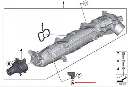 Capteur de pression de suralimentation BMW M50d