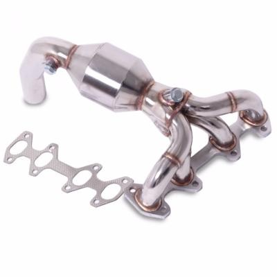Collecteur d\'�chappement inox avec cata sport Fiat 500 / Ford Ka 1,2l