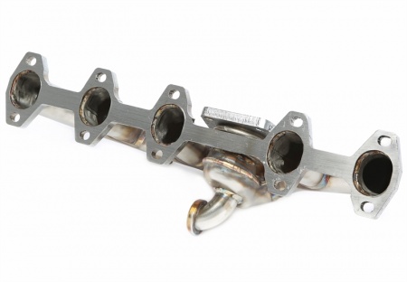 Collecteur d\'&eacute;chappement inox pour turbo VW transporter T5 2.5l tdi