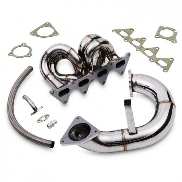 Collecteur inox gros conduits 1,5mm + downpipe - Renault Megane 2 RS / Megane 3 RS