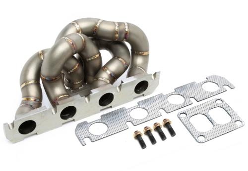 Collecteur inox gros conduits V4 pour turbo sur moteur VAG 2,0l TFSI EA113 / EA888