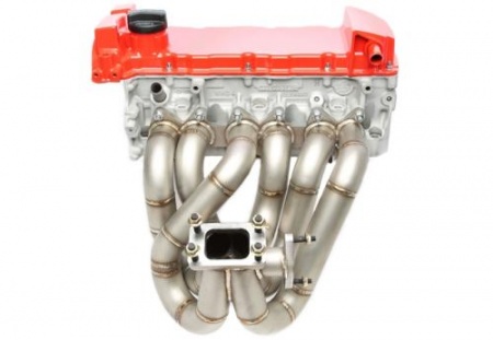 Collecteur inox gros conduits V4 pour turbo VW Golf 3 VR6 / Corrado VR6