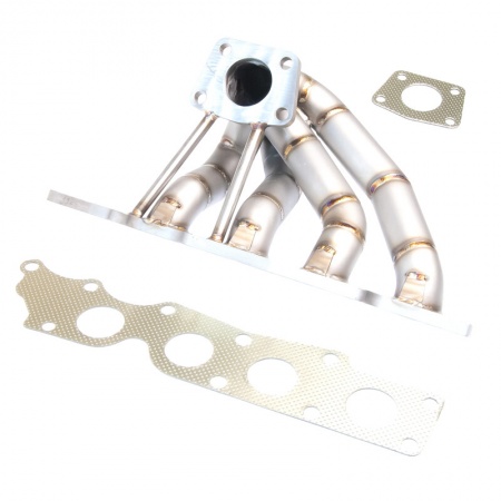 Collecteur inox gros conduits V4 pour turbo VW Golf R32 / Audi A3 3,2l V6