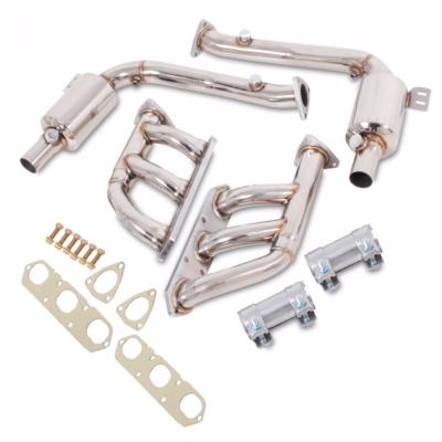 Collecteurs d\'�chappement inox + downpipes Porsche Boxster 986 + Boxster S