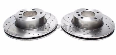Disques arri�re rainur�s per��s pour BMW 336x22