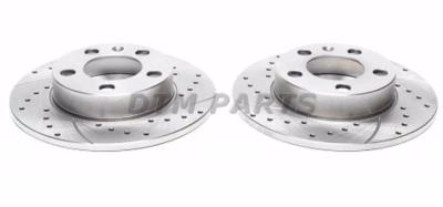 Disques arri�res rainur�s per��s 232x9mm pour Audi A1 / A3 / TT