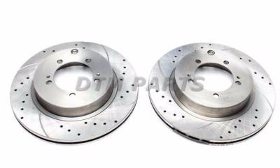 Disques arrières rainurés perçés pour Porsche Boxster 986