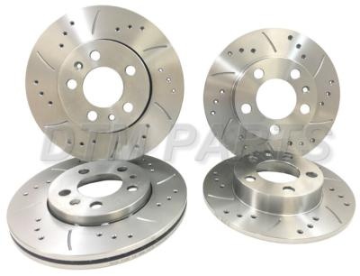 Disques avant + arri�re rainur�s et per��s Nissan 370Z