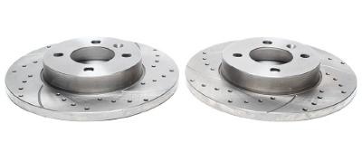 Disques avant rainur�s per��s 256x13