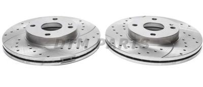 Disques avant rainur�s per��s 257x26mm pour Nissan Sunny 2L GTI 16v + GTI-R