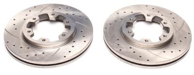 Disques avant rainur�s per��s 276,7x26mm pour Nissan Navara Pickup (D21/D22)