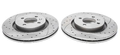 Disques avant rainur�s per��s 280x22