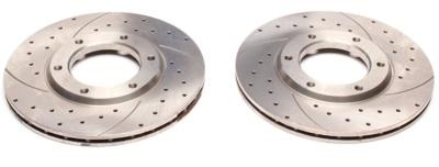 Disques avant rainur�s per��s 295x20mm pour Nissan Patrol Y60 / Y61