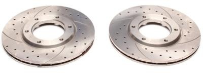 Disques avant rainur�s per��s 295x20mm pour Nissan Patrol Y60 / Y61