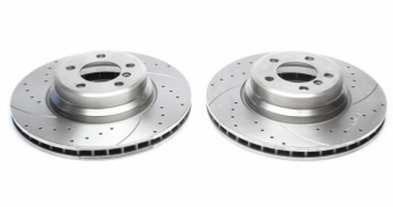 Disques avant rainur�s per��s 298x24mm pour Porsche Boxster 2,5l + 2,7l