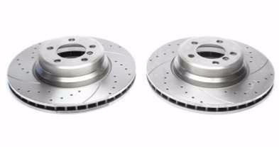Disques avant rainur�s per��s 348x30mm pour BMW S�rie 5 E60 / S�rie 7 E65