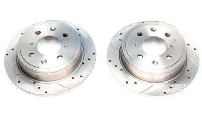 Disques de frein arri�re rainur�s per��s 239x10 pour MG ZR