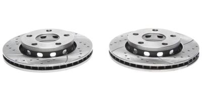 Disques de frein arri�re rainur�s per��s 256x21,9