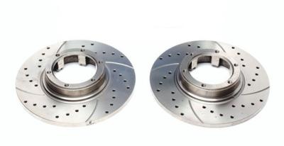 Disques de frein avant rainur�s per��s 228x10mm pour Renault 12, 17, 18