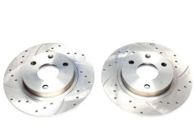 Disques de frein avant rainur�s per��s 237x8 pour Peugeot 106 / Citroen Saxo, AX (3 trous)