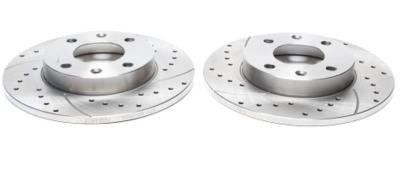 Disques de frein avant rainur�s per��s 247x13mm pour Peugeot 206