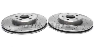 Disques de frein avant rainur�s per��s 280x26 pour Hyundai Coupe 2002-2009