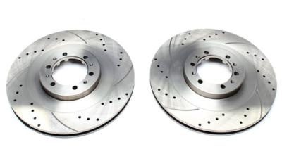 Disques de frein avant rainur�s per��s 314x24 pour Mitsubishi Pajero Sport / L200