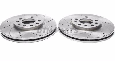 Disques de frein avant rainur�s per��s 320x28mm pour Infiniti Q50