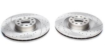 Disques de frein avant rainur�s per��s 360x34 pour VW Phaeton / Audi A6 / A8