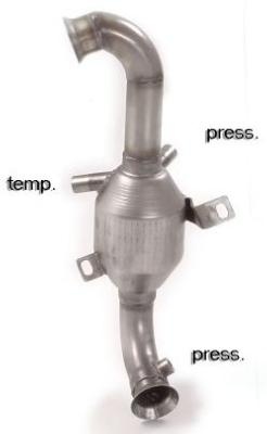 Downpipe + cata sport inox Ragazzon - Peugeot 206 1,6l HDI