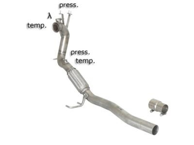 Downpipe + d�cata inox Ragazzon - VW Golf 6 1,6l TDI 105cv