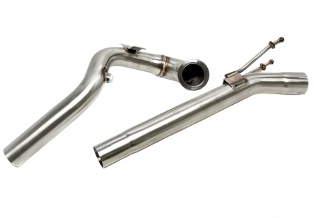 Downpipe d\'&eacute;chappement inox - Audi A1 / VW Polo 6R 1,6l TDI