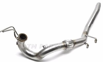 Downpipe d\'échappement inox VW Scirocco 2,0l TDI 140 / 170