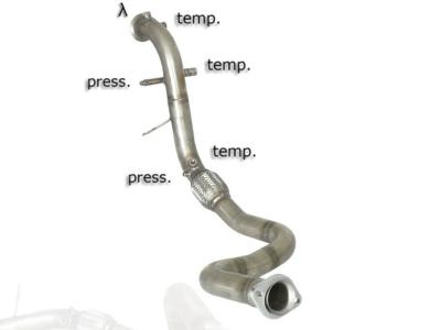 Downpipe D�cata d\'�chappement inox - Land Rover Defender 2,2L TD4