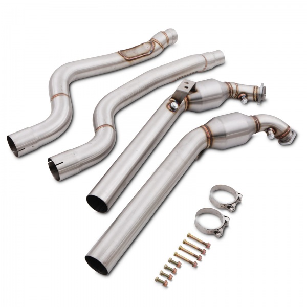 Downpipe et D�cata inox Mercedes C63 AMG W204