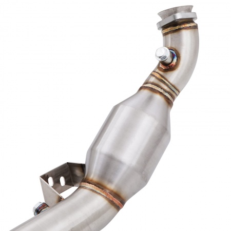 Downpipe et D&eacute;cata inox Mercedes C63 AMG W204
