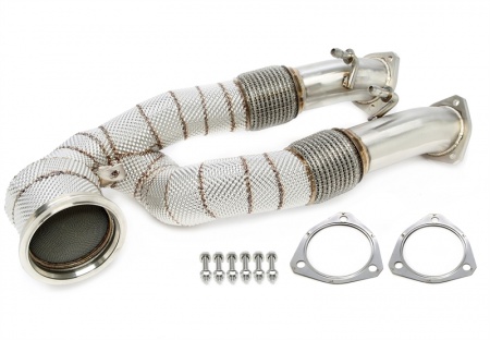 Downpipe inox avec cata sport 200cell Audi RS3 8P / TT RS 8J / RSQ3