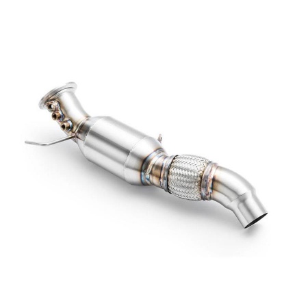 Downpipe inox avec cata sport BMW 525d 530d E60 E61 197cv, 231cv, 235cv