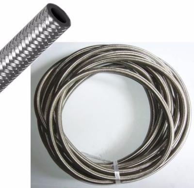 Durite d\'essence tr�ss�e inox renforc�e 6mm