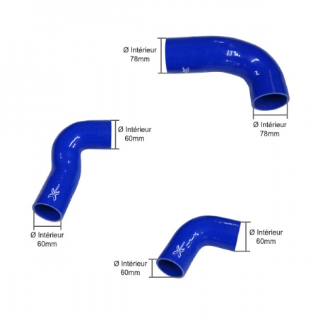 Durites de suralimentation en silicone renforcé pour VW Golf 2 Rallye G60