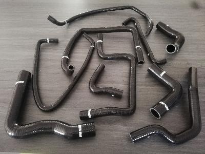Durites silicone renforc�e Peugeot 205 GTI 1600 / 1900 (noir)