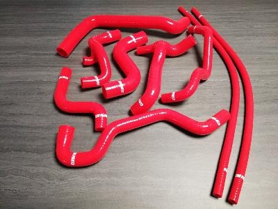 Durites silicone renforc�e pour Volkswagen Golf 3 GTI 8s rouge