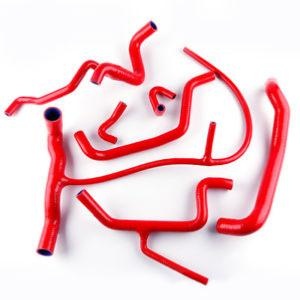 Durites silicone renforc�e pour Volkswagen Golf 3 VR6 rouge