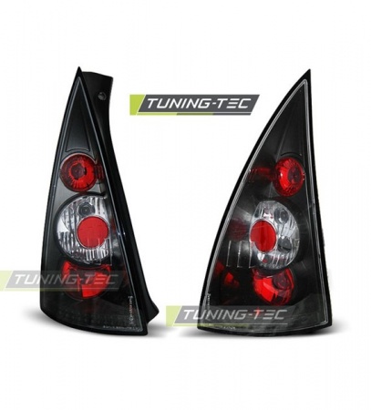 Feux arri&egrave;re design 3D noir Citroen C3 (2002-2005)