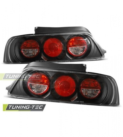 Feux arri&egrave;re design 3D noir Honda prelude 1997-2001